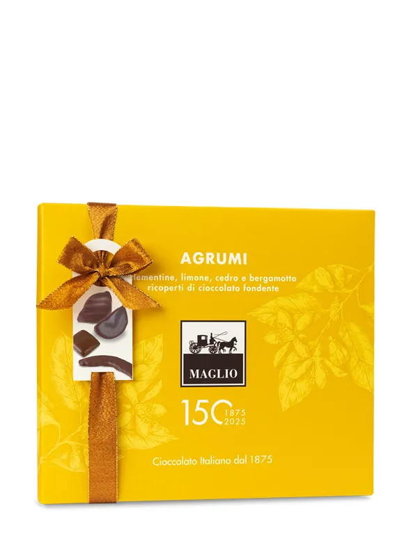 Maglio Agrumi Geschenkbox Zitrusfrüchte Zartbitter 62%