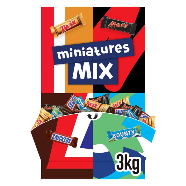 Celebrations Miniatures Mix Schokoriegel 3000g Großpackung